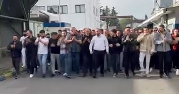Goodyear Fabrikasında İşçilerin Zam Protestosu