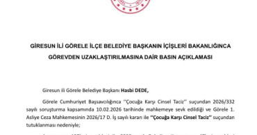 Görele Belediye Başkanı Görevden Uzaklaştırıldı