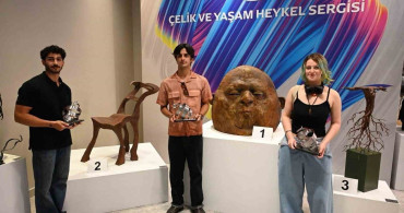 GSF öğrencileri çelik ve yaşam heykel yarışmasında büyük başarı elde etti