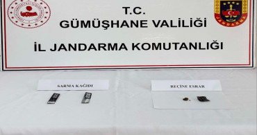 Gümüşhane'de Uyuşturucu Operasyonu Gerçekleşti