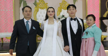 Güney Koreli Damat ve Rizeli Gelin Rize'de Evlendi