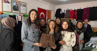 Hacıabdullah'ta El Emeği Ürünler Sergilendi