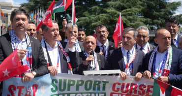 HAK-İŞ Cenevre'de Filistin İçin Ses Yükseltti