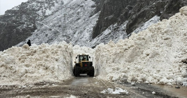 Hakkari-Çukurca Yoluna Çığ Düştü