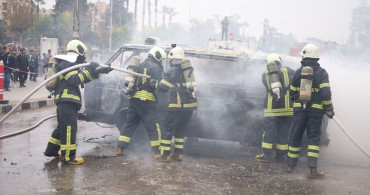 Halep'te Yangın Güvenliği ve Kurtarma Tatbikatı Gerçekleştirildi