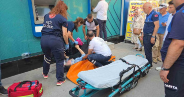 Hamile kadın ATM'de para çekerken baygınlık geçirdi
