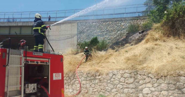 Hamsu köprüsü'nde çıkan yangın kontrol altına alındı