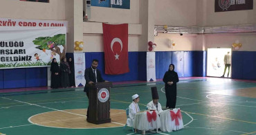 Hasköy'de 4-6 Yaş Kur'an Kursu Öğrencileri Mezuniyet Coşkusu Yaşadı