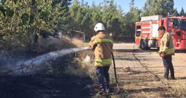 Hassa'da bahçe yangını itfaiye ekipleri tarafından kontrol altına alındı