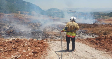 Hassa'da otluk alanda yangın kontrol altına alındı