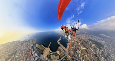 Hatay'da Yamaç Paraşütü ile Serbest Düşüş Heyecanı