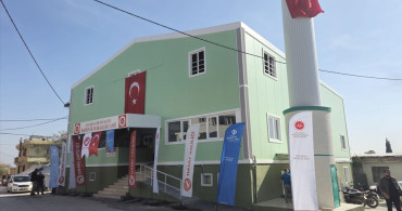 Hatay'da Yeniden İnşa Edilen Camii İbadete Açıldı