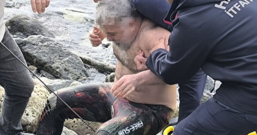 Hatay'da Zıpkınla Balık Avlayan Kişi Kendini Yaraladı