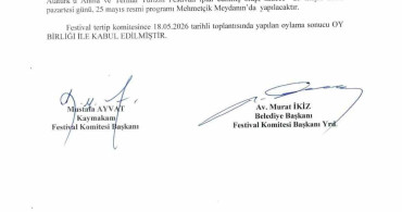 Havza 25 Mayıs Festivali İptal Edildi