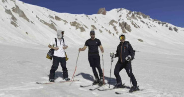 Haziran sonunda erciyes'te kayak keyfi