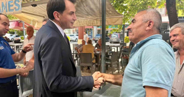 Hisarcık kaymakamı Atam, esnaf ve vatandaşlarla buluştu
