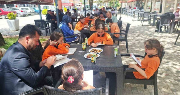 Hisarcık'ta Öğrencilerden Kitap Okuma Etkinliği