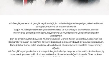 Hüseyin Okandan: AK Gençlik, ülkesine hizmet etmeyi şiar edinmiş bir dava mektebidir