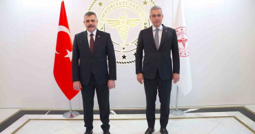 İçişleri Bakanı Çiftçi, Sağlık Bakanı Memişoğlu ile bir araya geldi