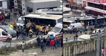 İETT otobüsü ile tramvay çarpıştı: Çok sayıda ekip bölgeye geldi