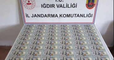 Iğdır'da 10 bin dolar değerinde sahte banknot ele geçirildi