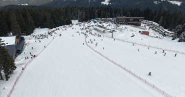 Ilgaz Dağı'nda Yarıyıl Tatili Yoğunluğu
