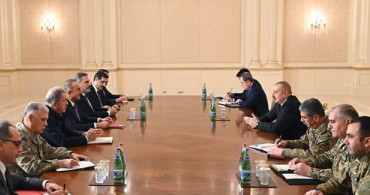 İlham Aliyev, Tarihi Zafer Sonrası Türk Heyetiyle Görüştü