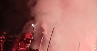 İnegöl'de Baraka Yangını