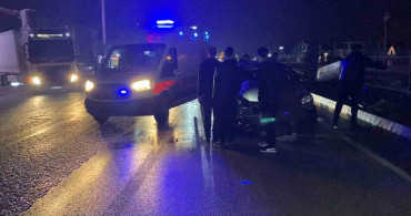 İnegöl'de Kontrolden Çıkan Araç Kazası: 2 Yaralı