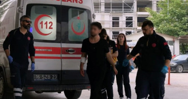 İnegöl'de Meyve Keserken Kolunu Kesen Genç Hastaneye Kaldırıldı
