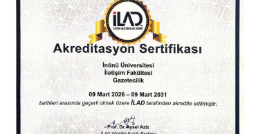 İnönü Üniversitesinde İletişim Fakültesi'nin Akreditasyon Başarısı