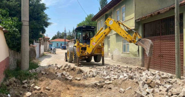 İnönü'de Yol Yenileme Çalışmaları Başladı