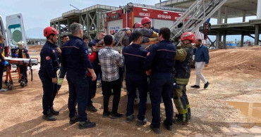 İnşaatta Beton Perdah Makinesiyle Çarpan İşçi Ağır Yaralandı