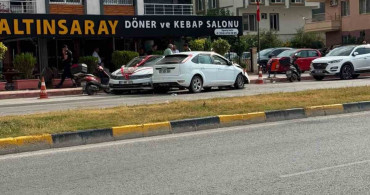 İskenderun'da gelin arabası otomobille çarpıştı: 1 yaralı