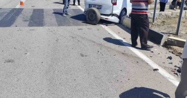 Isparta'nın Yalvaç ilçesinde trafik kazasında bir yaralı