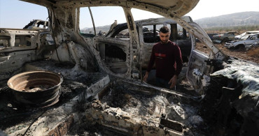 İsrailli Saldırganlar Batı Şeria'daki Yedek Parça Deposuna Saldırdı