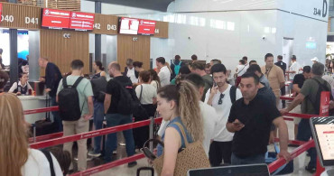 İstanbul havalimanı'nda yaz tatili yoğunluğu