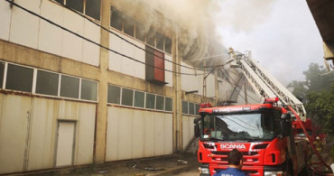 İstanbul Pendik'te Bir Fabrikada Yangın