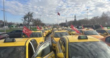 İstanbul Taksicilerden Korsan Taşımacılığa Protesto