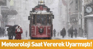 İstanbul’da Kar Yağışı Başladı