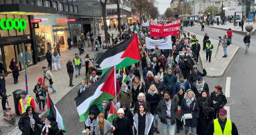 İsveç'te Gazze İçin Protesto