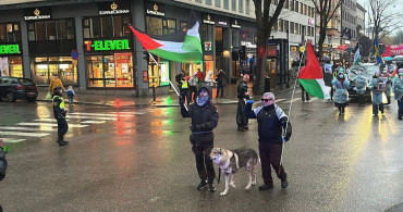 İsveç'te Gazze'ye Yönelik Saldırılara Protesto