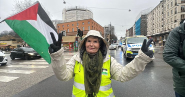 İsveç'te İsrail'in Saldırılarına Protesto