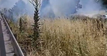 İzmir-Bursa Kara Yolunda Yangın Paniği