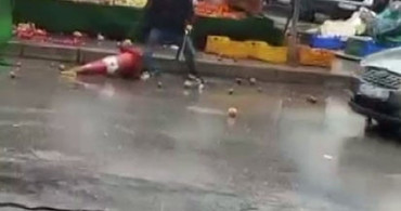 İzmir'de Sinir Krizi Geçiren Manavın Ortalığı Karıştırması