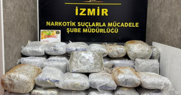 İzmir'de Uyuşturucu Operasyonu: 65 Kilogram Ele Geçirildi