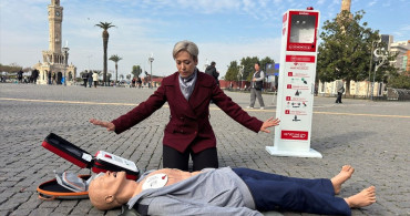 İzmir'e Ani Kalp Durmalarına Karşı Şok Cihazları Kuruldu