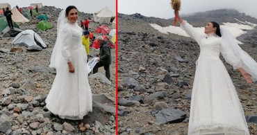 Kadınlara ve Çocuklara Uygulanan Şiddeti Kınamak İçin Dağ İle Evlendi
