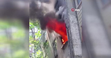 Kağıthane'de Derin Dondurucudan Çıkan Yangın Daireyi Küle Çevirdi