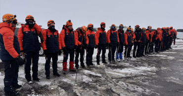 Kahramanmaraş'ta Çığ Arama Kurtarma Tatbikatı Düzenlendi